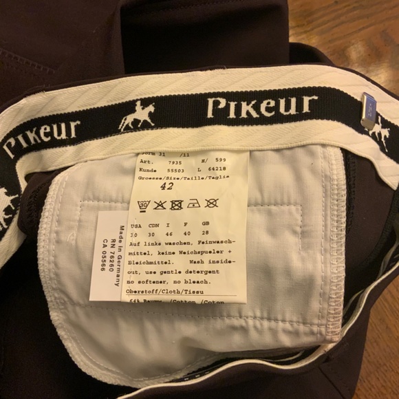 Womens PIKEUR Full Seat Riding Breeches, Lugana model, size 30 - Picture 4 of 5